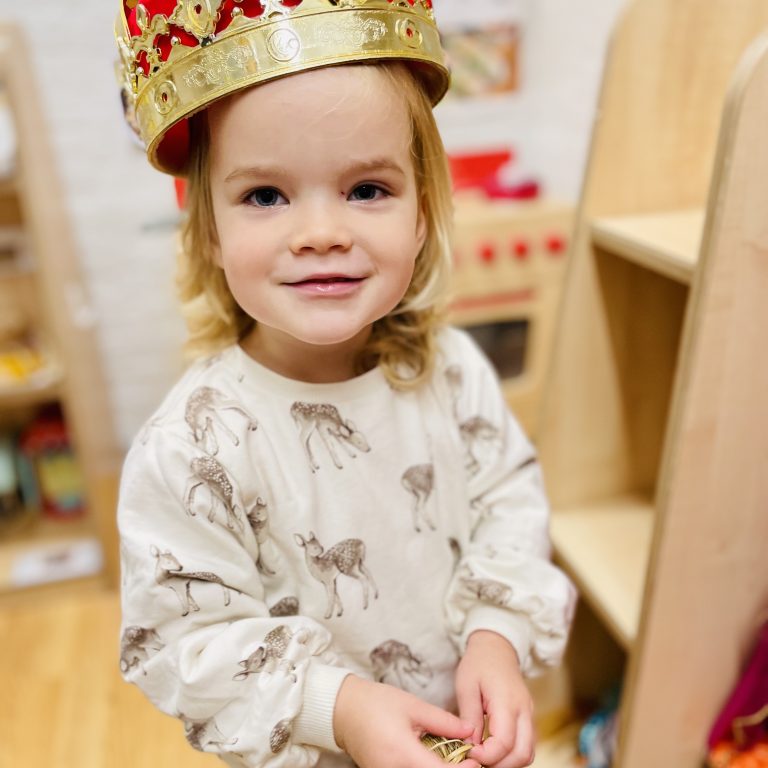 girl with a crown on her head