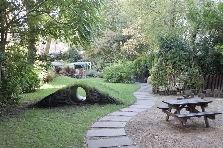 the garden in the nursery