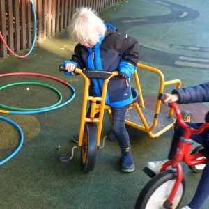 child on the trike