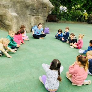 children sitting in a circle