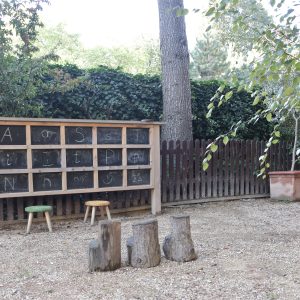 an outdoor classroom